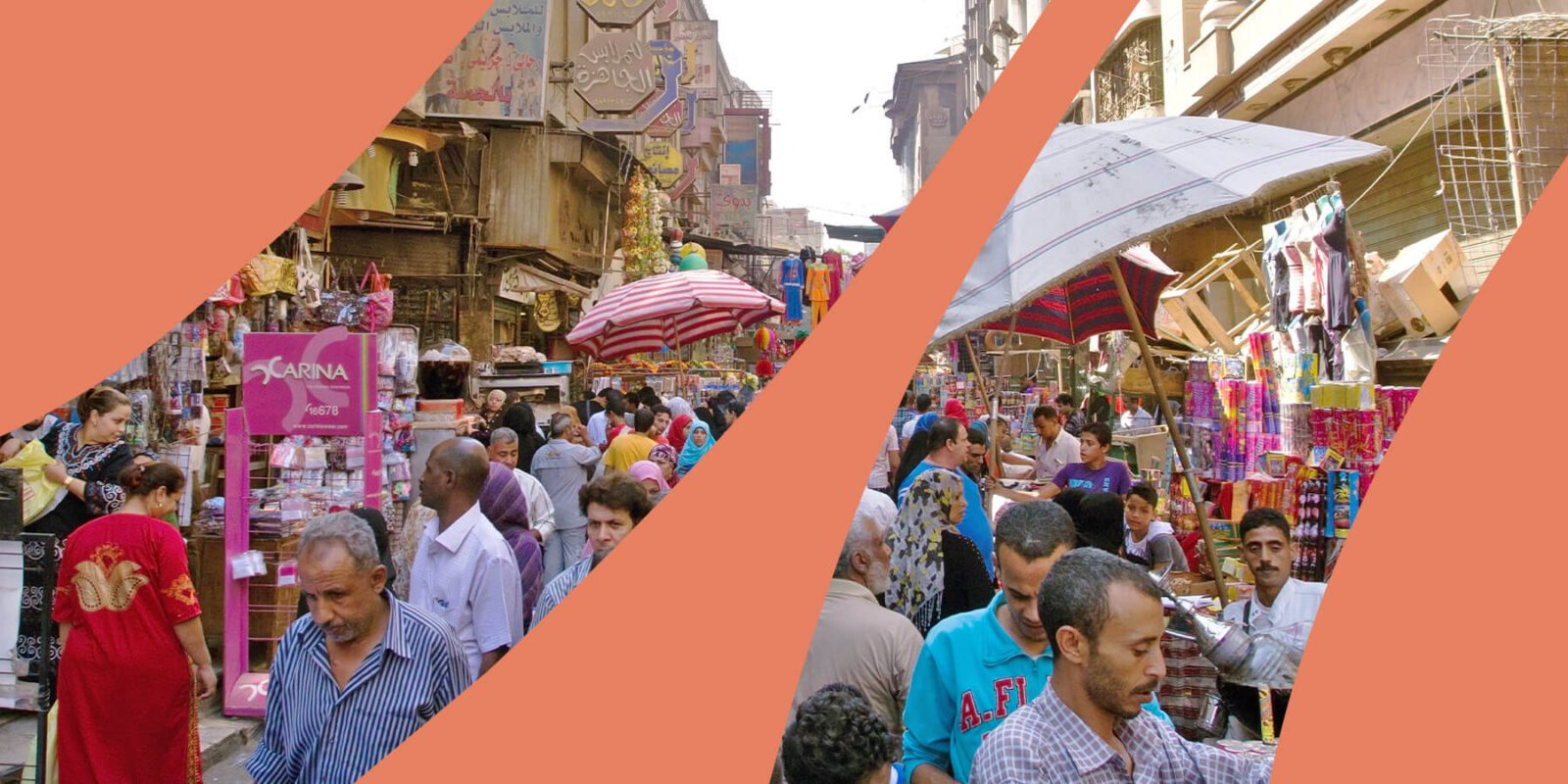 Scene from the busy Khan El Khalili bazaar in Cairo